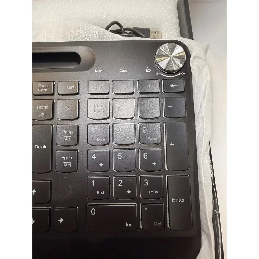Bluefinger RGB Wireless Keyboard Mouse Combo Rechargeable Ergonomic NEW Open Box